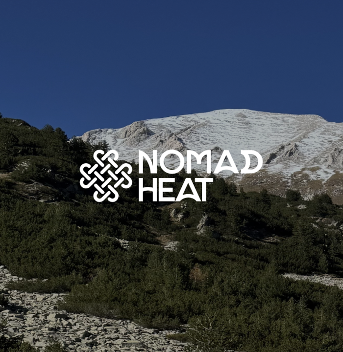 Snow-capped mountains, the landscape of the Nomad Heat collection